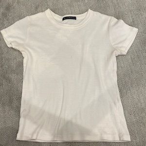 Brandy Melville white short sleeve tee